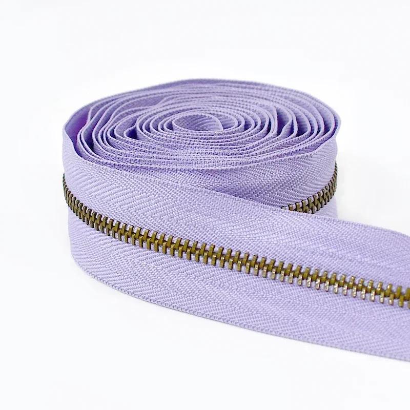 1-10Yardas Meetee Cremallera Metálica #3 Decoración Chaqueta Cremalleras Cinta Reemplazo Cremallera de Bobina Por Metros Cierre de Costura Kit de Reparación Cremalleras Accesorios