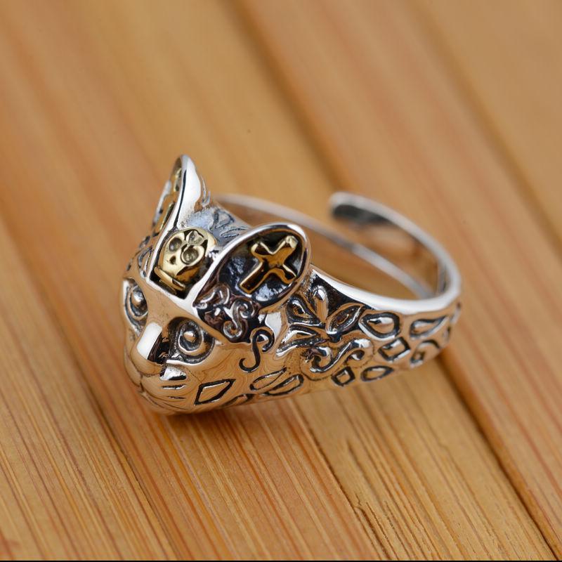 S925 Sterling Silber Ring antike Handwerk Schmuck Liebhaber Maotou eine Generation von Explosion