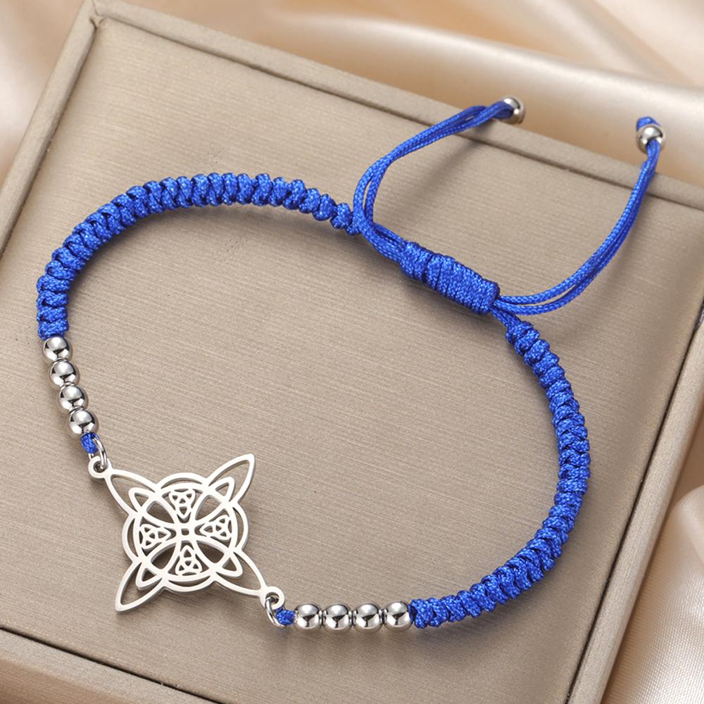 Dawapara Keltský Triquetra Uzel Trojice Náramek Wicca Symbol Nerezová Ocel Irský Dárek Amulet Štěstí Šperk