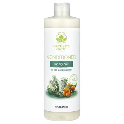 (Nature's Gate), Tea Tree & Sea Buckthorn Conditioner, for Oily Hair, 16 Fl Oz (473 Ml)