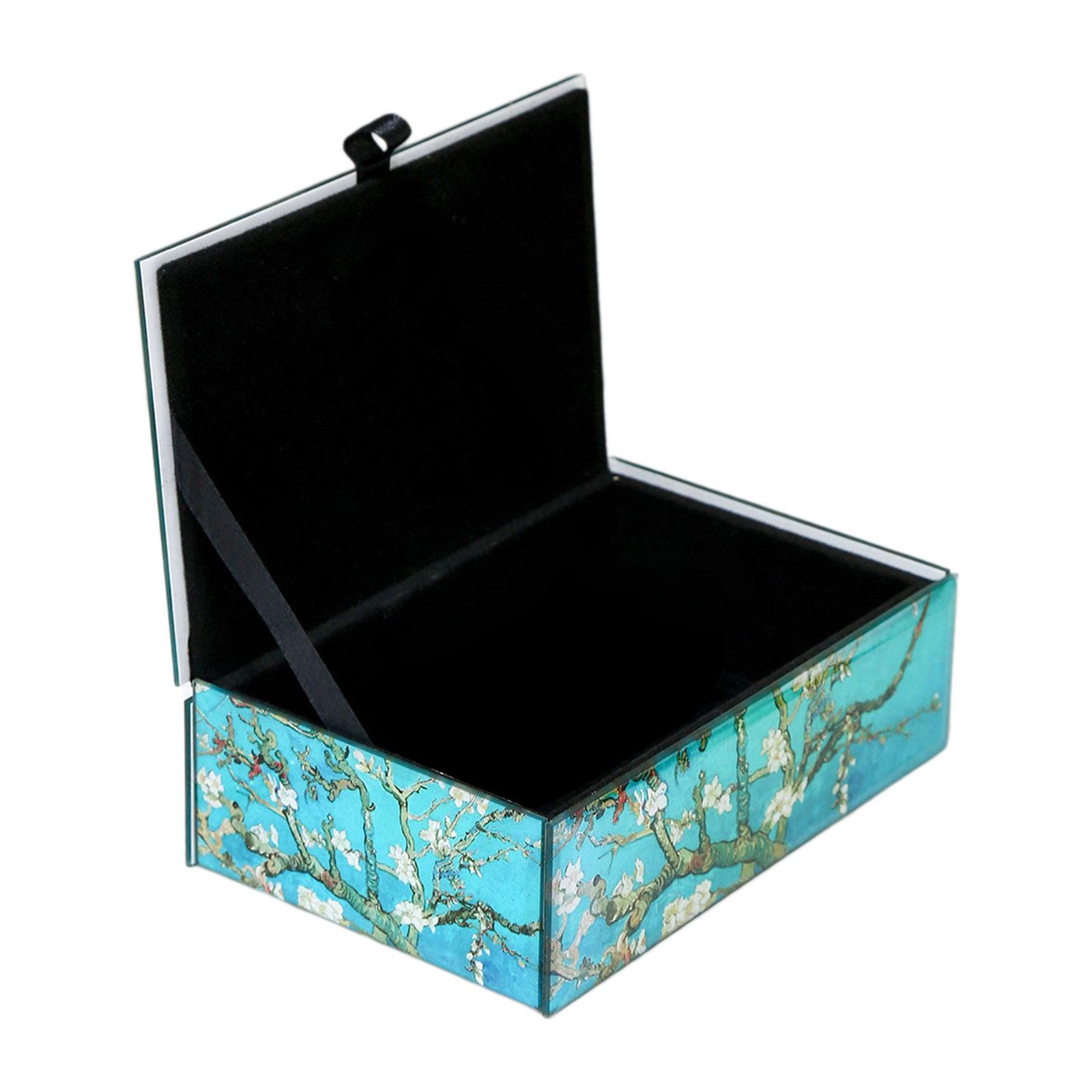 

Sophisticated Glass Jewellery Case with Multiple Compartments for Trendy Women Portable for Rings Necklace Storage