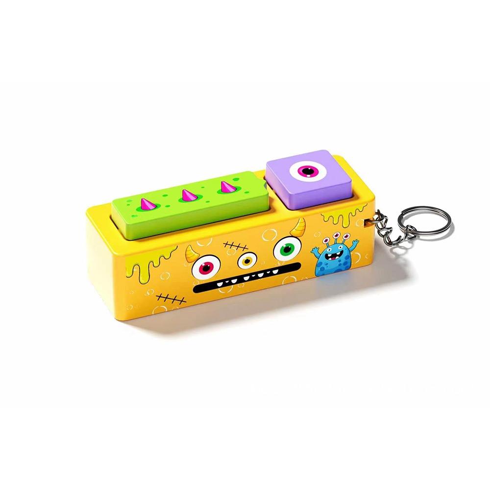Press Button Fidget Keychain Pumpkin Shape Prank Toy Joke Quotes Pumpkin Keychain  Kids Adults