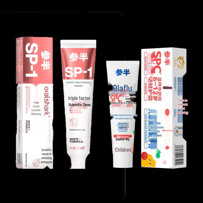 Semi-half Kids Peach & Alpine Jasmine Toothpaste Set
