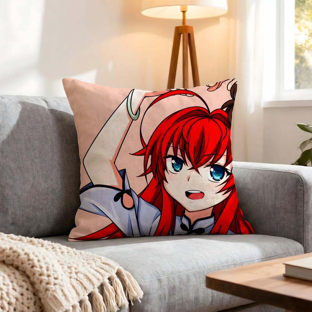 Anime New High School Dxd Cushion Cover 1Pcs Decorative Covers Soft Cushion Case For Sofa Couch Decor 40X40 45X45 Pillowcases