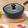 Refined Iron Stir Fry Pot Wood Handle Nonstick Pan Cookware Square Frying Pan  Chef