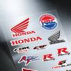 AAAKF1 FOR HONDA HRC H WING Waterproof Reflective Motorbike Stickers Easy Peel Removable Decals for Motorcycle Car