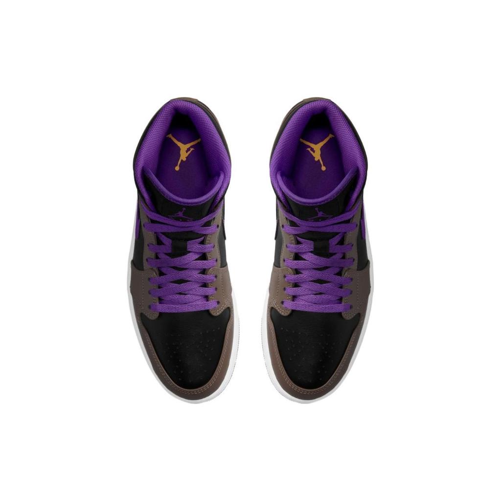 Pánske tenisky Air Jordan 1 Mid Palomino Hnedé Wild-Berry Biela DQ8426-215
