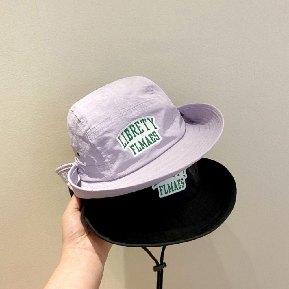 Quick-dry Summer Kid Sunhat Korean Style Children's Fisherman Hat Cute Candy Color Bucket Hat  Kid