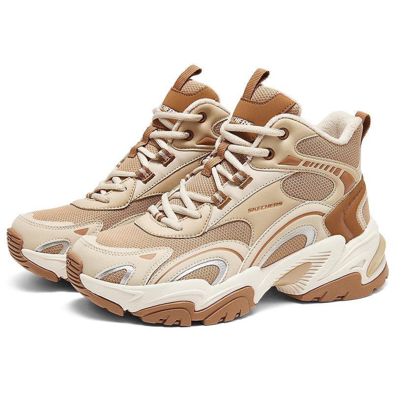 Skechers Women s Winter Warm Retro Low-Top Dad Sneakers 38