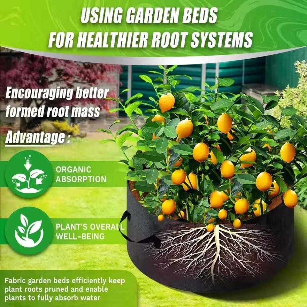 Freestanding Garden Grow Bags 7 Grids Divided Planter Planting Container  for Home Gardeners