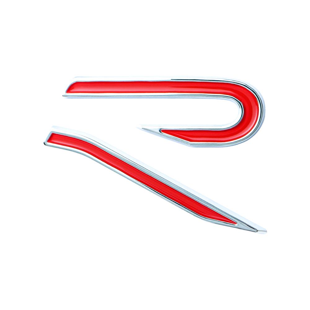 AABGK1 Car Emblem Side Body Tail Trunk Decoration ABS Stickers For Volkswagen VW New R Golf Tiguan Blue Motion Passat Polo Jetta Beetle