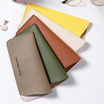 Unisex PU Leather Soft Reading Eyeglasses Pouch Sunglasses Case Box Eyewear Protector Glasses Bag