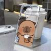 Drink Capybara Phone Case for iPhone 17 Air 16 15 14 13 12 11 Pro Max Plus Mini Xs X 8 7 Soft Transparent Cover Fundas Accessory