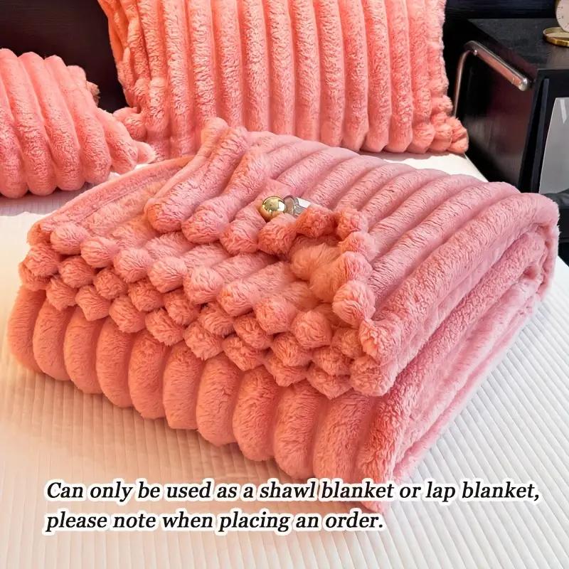 Rabbit Hair Plush Blankets, Falei Plush Blanket, Noon Sleeping Blanket, Coral Velvet Cover Blanket, Winter Thick Plush Blanket