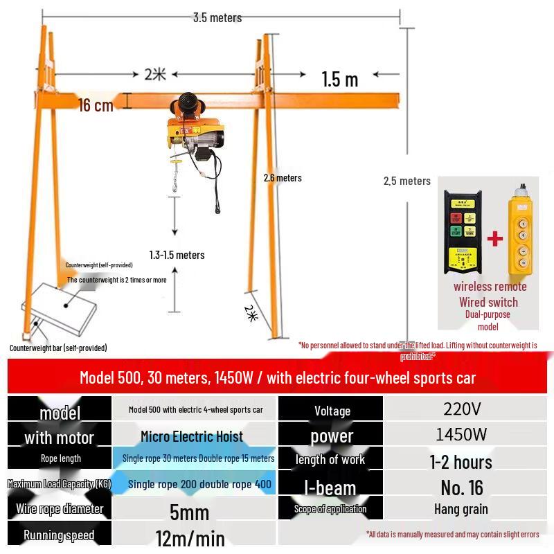 Four-Pillar Track Crane Hoist