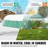 Walk-in Tunnel Greenhouse 29.2x9.7x6.5ft Galvanized Frame PE Cover Green