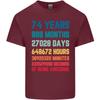 74th Birthday 74 Year Old Unisexs Light Cotton TShirt