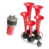 2025 New Practical Car Motorcycle Alarm 5 Trumpet Horn Loudspeaker Auto Alarm for Police Speaker Sound Auto Horn 12V