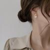Fashion Zircon Stud Earrings for Women Water Drop Cross Earring Classic Elegant Jewelry Wedding Party Female Accessories Gift