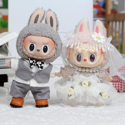 Labubu Doll Clothes Pendant Wedding Wedding Dress Fashion Exquisite Doll Clothes