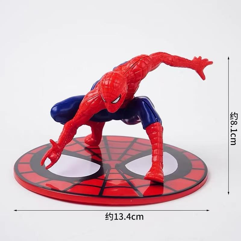 

13cm Marvel Spider-Man Figure Avengers Model Desktop Car Chassis Ornament Office Decoration Collection Statue Christmas Gift красный