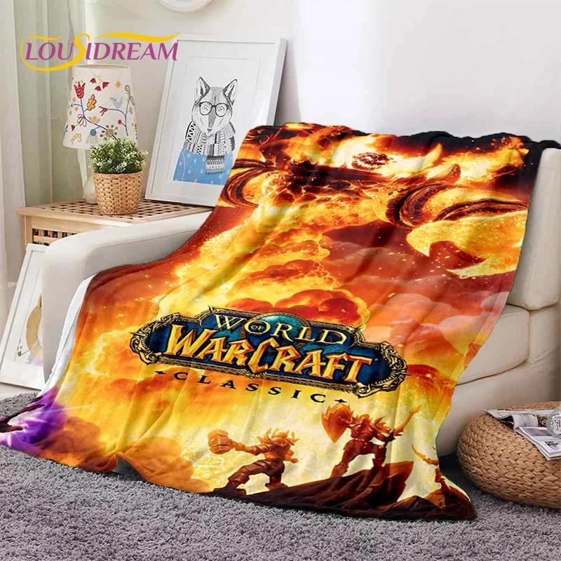 WOW, World of Warcraft Demon Hunter, Lich King Game Flannel Blanket for Beds Bedroom Sofa Picnic,Throw Blanket Outdoor Leisure