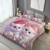 Pearl Cat Duvet Cover Set Cute Cat Pattern Bedding Set Duvet Cover ChildrenGift Single Double Largebed SizeZip Duvet Cover