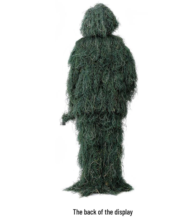 Multi-Scene Camouflage Ghillie Suit for Outdoor Birdwatching and Field Training