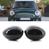 1 Pair Door Side Wing Mirror Cover Rearview Mirror Cap Gloss Black Left Right for Mini R55 R56 R57 R58 R59 R60 R61 Clip-on