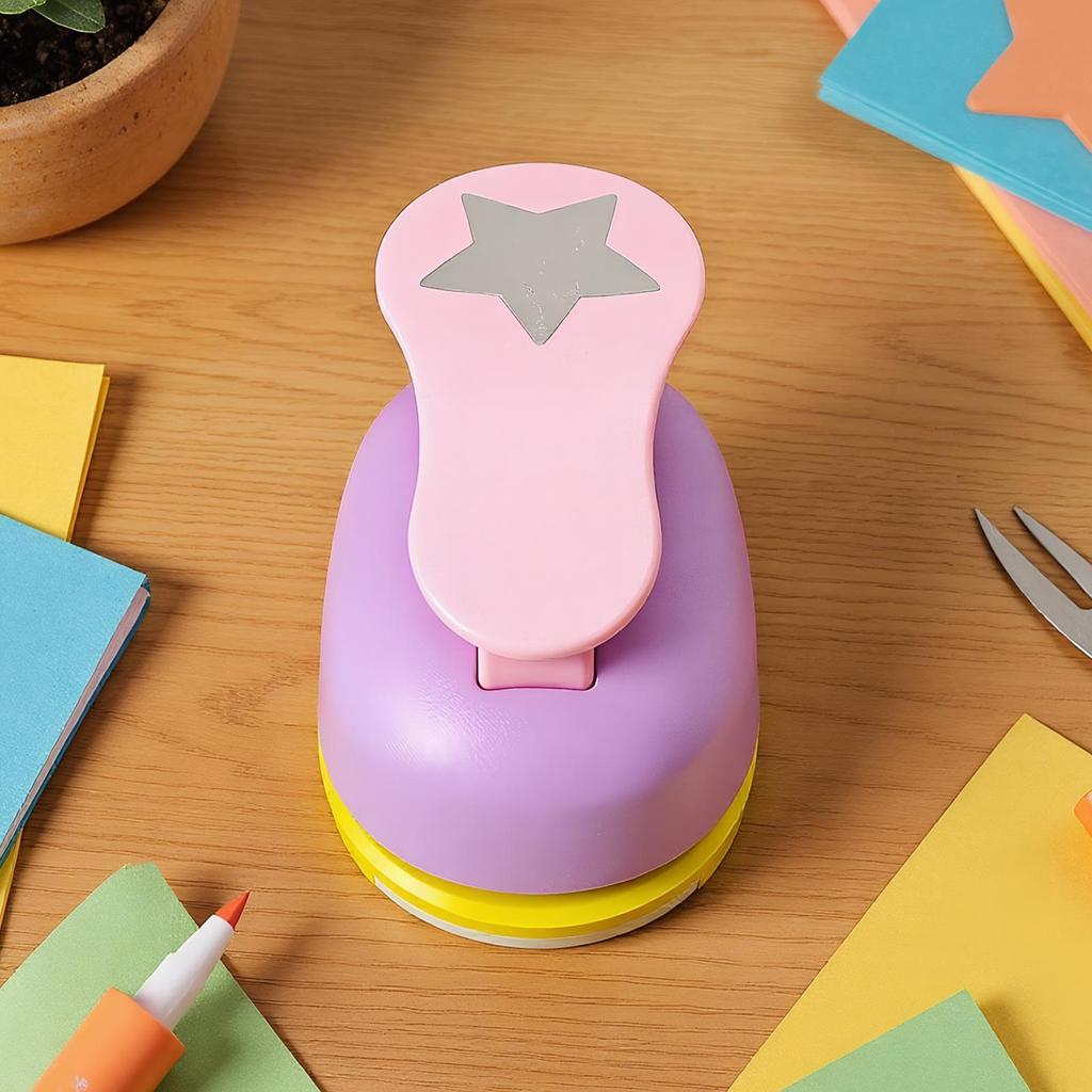 3pcs Star Scrapbook Hole Punch DIY Paper Cut Puncher Scrapbooking Labor Saving for Hole Punch Embossing