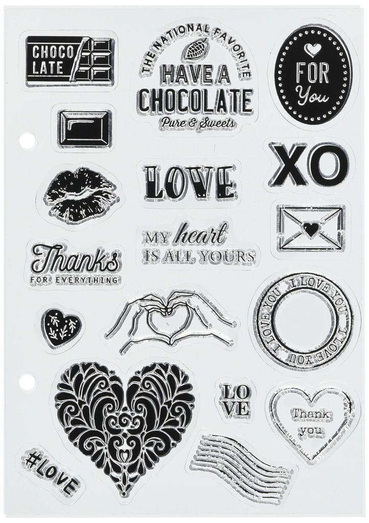 Face Clear Stamp Sheet T Have a Chocolate Children's 0980-021