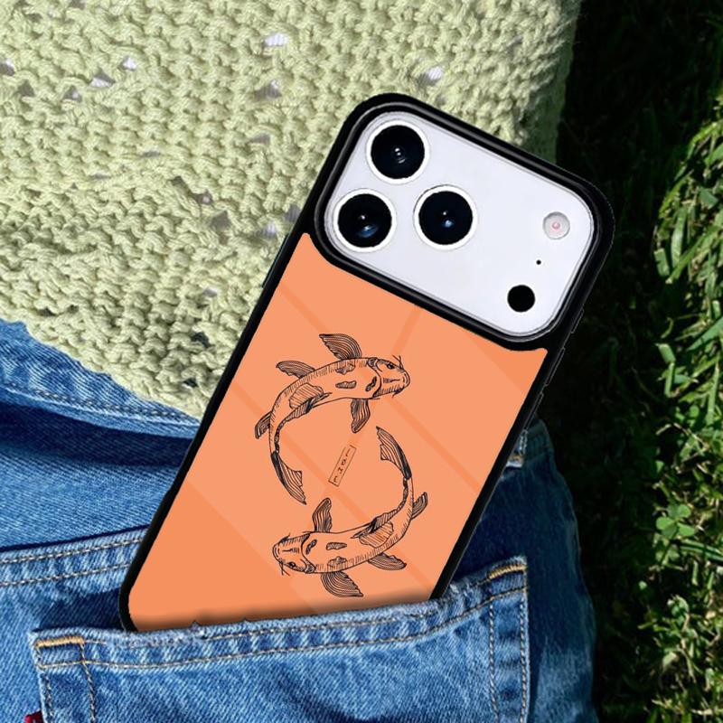 Carp Fish Phone Case Cover for IPhone 11 12 13 14 15 16e 17 Pro Max Coque for IPhone 17 Air