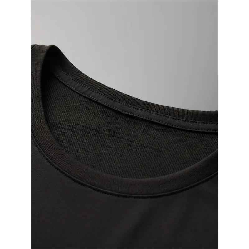 Ein lässiges Mode-T-Shirt für Herren im Sommer mit Würfelmuster-Print, Rundhalsausschnitt für den Urlaub, Weich, Herren-Oberteil, Trendig und Stilvoll
