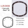 TENG MILE D030 Differential Cover Gasket Rubber Coated Steel Core for Dana 30 Axle for Jeep Wrangler TJ JK KJ Cherokee