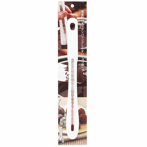 Kai House Select Chocolate Spatula with Thermometer for Easy Tempering, Made in Japan, DL6312