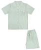 [Pink Zone] Blain Stripe Green Short-Sleeve Collar Pajama Set [Shipped from Korea] 100% Authentic