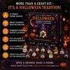Kit Artigianale di Halloween Calendario dell'Avvento Pittura con Strass Gnomo 31 Giorni, Kit Artigianato Fai-da-te per Bomboniere Festa, Ornamenti Artistici Fatti a Mano con Strumenti per Perline
