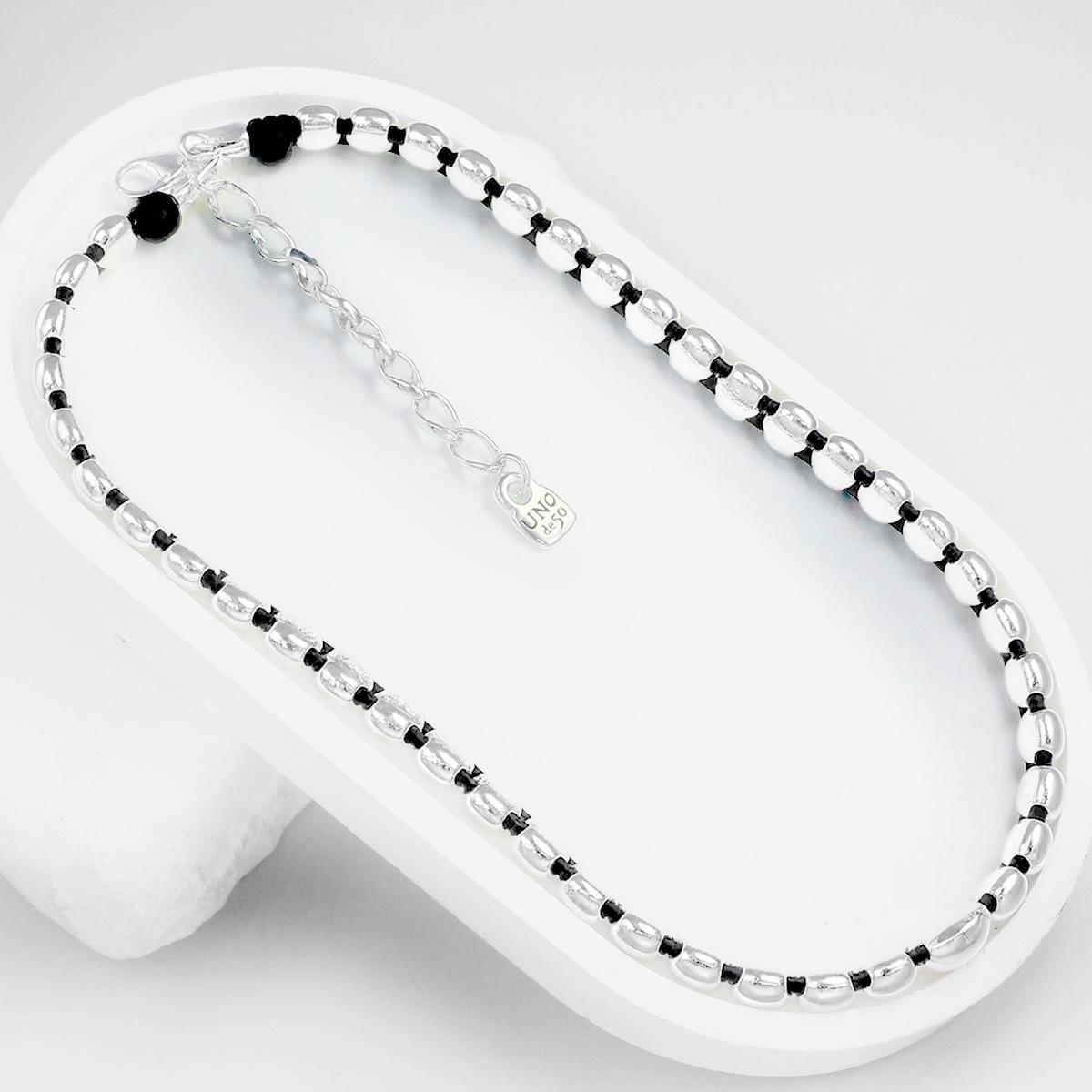 European Handmade Beaded Rope Necklace for Women - 2025 UNOde50 Hip Hop Jewelry Gift