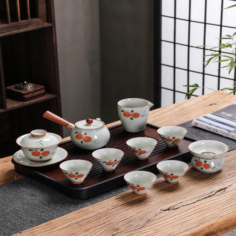 Chaxun Ge Kiln Gongfu 12-Piece Tea Set