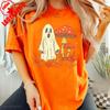 Cottagecore Ghost Mushroom TShirt Halloween Unisex Shirt Spooky Season Tee Autumn Outfit Cute Women Attire Festival Costumes