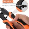OKAWASI Wire Cutter, Hard Steel Wire Cutter, Bolt Clipper, Adjustable Blade Opening, CR-V Steel, Non-Slip Grip, Locking Function, Metal Cutting Tool