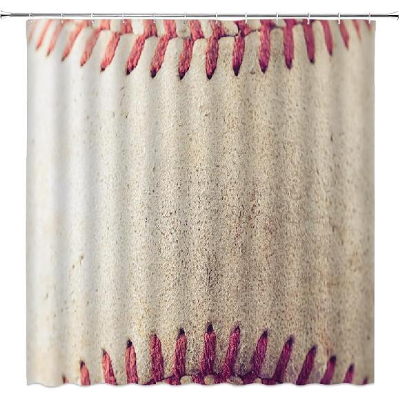 

Бейсбольная шторка для душа Спортивная тема Винтажные деревянные доски Крутая для мужчин Подростков Мальчиков Детей Тканевая шторка для ванной комнаты Набор с крючками(70 Ш70 В) 70 W x 70 L (Pack of 1) красный