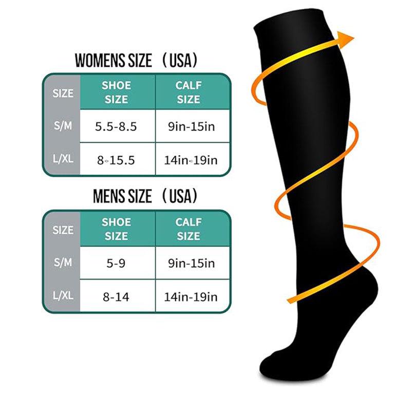 3er-Pack Serie Grenzüberschreitende Sport-Kompressions-Kniestrümpfe & Springseil Radsocken