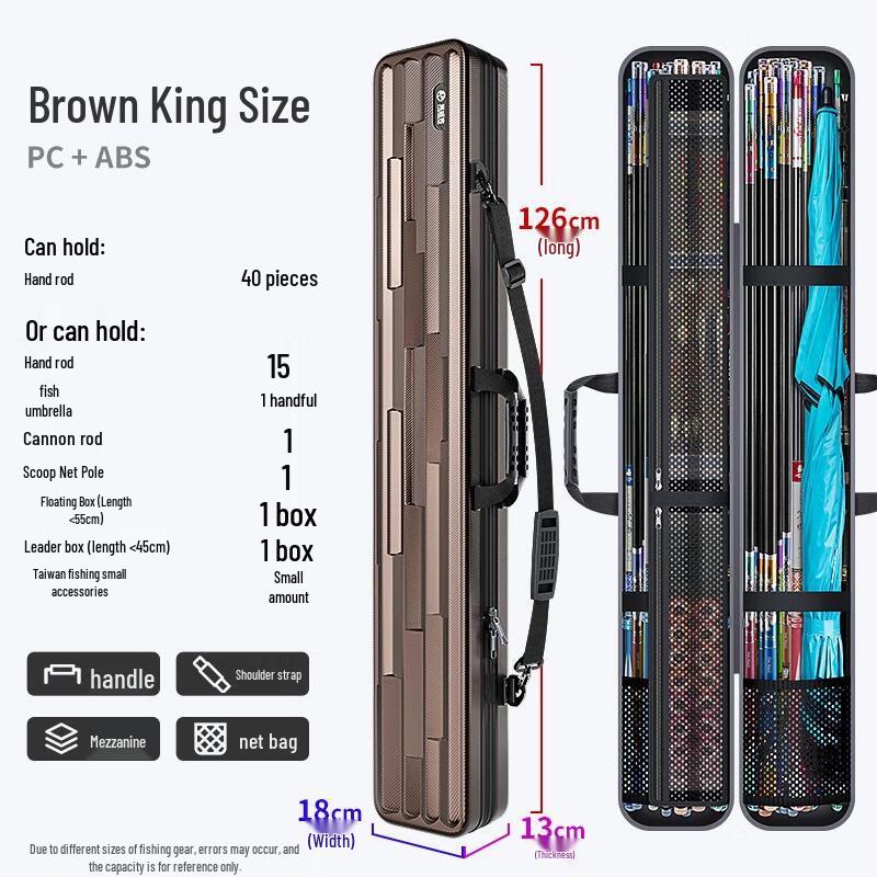 HANDUNYOU Hard Shell Waterproof Fishing Rod Storage Bag
