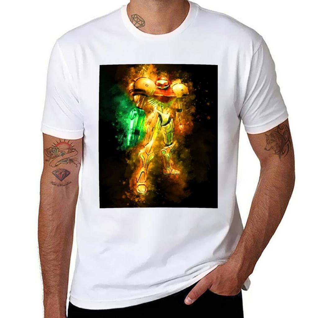 Metroid Samus Aran Prime Hunter TShirt Modern Style Print TShirt