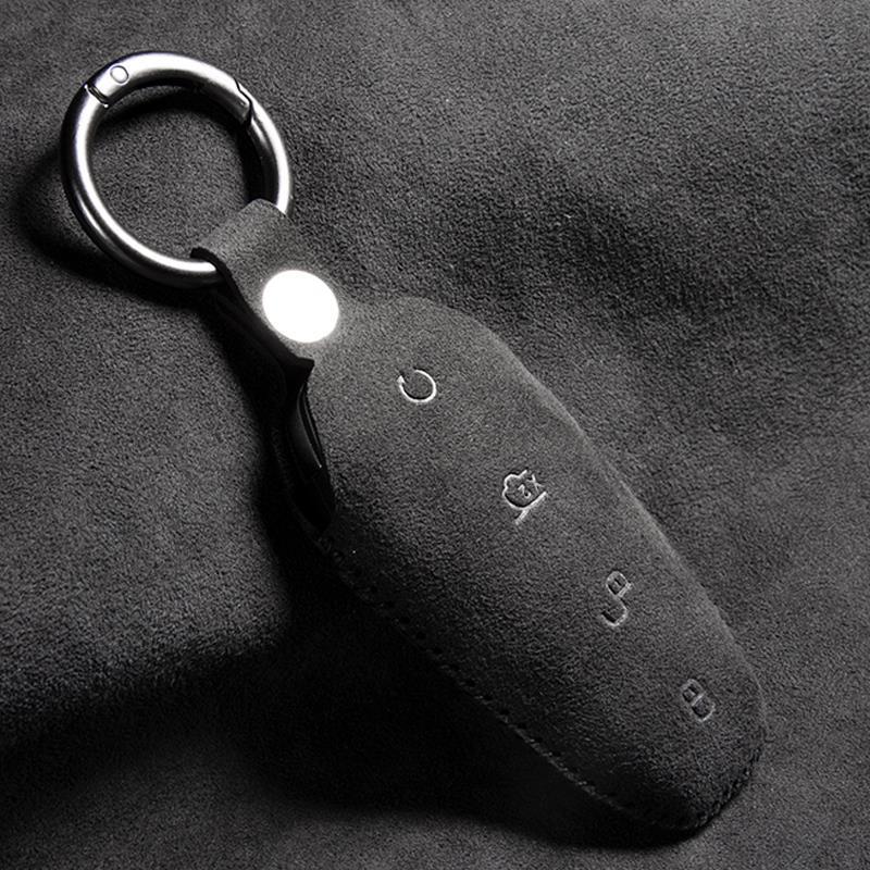 Premium Suede Key Case for BYD Song Plus DMi 1