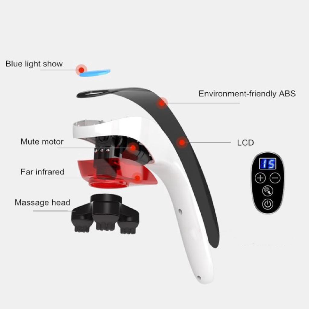 Vibrating kneading shoulder back neck massage Electric cervical vertebra massager device