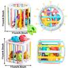 Montessori Colorful Shape Blocks Sorting Game Baby Learning Educational Toys Kids Grip Training Accessories Newborn 0 12M Gift