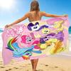 1Pc Little Pony Friendship Beach Towel, Quick Dry, Multi-Use for Beach Pool Gym Yoga Home Travel, Christmas, Halloween, Xmas Gift M929316