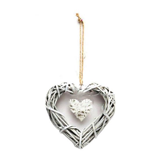 

Display Mold Double Heart Shape Design Hanging Ornament Handmade Home Decoration Supplies for Living Room